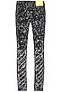 view 3 of 4 Diagonal Outline Paint Skinny Jeans in Black & White