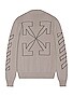 Diag Outline Knit Crewneck, view 1 of 3, click to view large image.