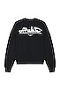 view 2 of 4 SUDADERA PAINT SCRIPT SKATE in Black & White