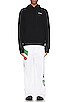 view 4 of 4 SUDADERA WAVE OUTLINE DIAGONAL SLIM in Black & White