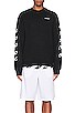 view 3 of 4 SUDADERA CHAIN ARROW SLIM in Black & White
