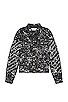 view 1 of 4 CHAQUETA DIAGONAL OUTLINE PAINT SLIM in Black & White