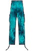 view 2 of 4 Tie Dye Cargo Pant in Turquoise