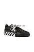 view 2 of 6 Low Vulcanized Calf Leather Sneaker in Black & White