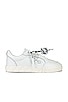 view 1 of 6 Low Vulcanized Calf Leather Sneaker in White