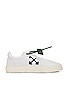 view 1 of 6 Low Vulcanized Canvas Sneaker in White & Black
