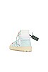 view 3 of 6 3.0 Off Court High Top Sneakers in White & Mint