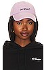 view 1 of 3 Helvetica Logo Baseball Hat in Lilac