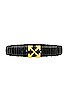 view 1 of 3 Nappa Elastic Arrow Belt h40 in Black