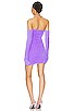 view 4 of 4 Fuzzy Gloves Mini Dress in Lilac