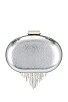 view 2 of 5 Bria Crystal Fringed Bag in Silver