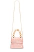 view 5 of 5 Caylee Wooden Bead Top Handle Bag in Pink