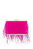 view 2 of 5 Estelle Feather Clutch in Fuchsia
