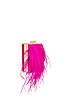 view 3 of 5 Estelle Feather Clutch in Fuchsia