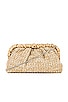 view 1 of 5 Amalia Pleated Woven Clutch in Natural