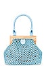 view 2 of 4 Marlo Ball Mesh Handle Bag in Blue