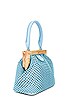 view 3 of 4 Marlo Ball Mesh Handle Bag in Blue