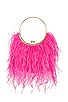 view 1 of 4 Penny Feathered Frame Bag in Fuchsia