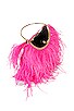view 4 of 4 Penny Feathered Frame Bag in Fuchsia