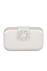 view 1 of 5 Emmy Crystal Trim Clutch in Oyster
