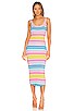 view 1 of 4 Brittany Dress in Bright Candy Stripe