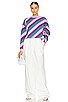 view 4 of 4 Mickey Sweater in Three Colour Stripe