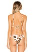 view 3 of 4 x WeWoreWhat Cooper Bikini Top in Cowhide