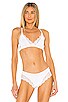 view 1 of 4 So Fine with Lace Triangle Racer Back Bralette in White