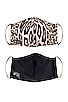 view 2 of 5 x REVOLVE 2 Pack Protective Face Masks in Leopard & Solid Black