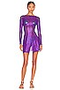 view 1 of 3 Lame Mini Dress in Purple