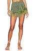 view 1 of 5 Lumiere Plumage Shorts in Green