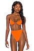 view 1 of 4 Eco Basic Balconette Bikini Top in Orange