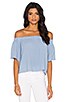 view 1 of 3 Laura Off Shoulder Top in Eastwood Blue