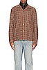 view 3 of 3 Heusen Shirt in Rust Check