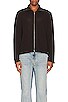 view 3 of 3 Shrunken Fullzip Polo in Brown