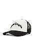 view 2 of 4 Curved Logo Mesh Cap in Black & White