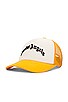 view 2 of 4 Curved Logo Mesh Cap in Ocher Yellow