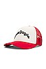 view 2 of 4 Curved Logo Mesh Cap in Red