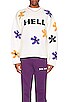 view 3 of 4 Hell's Flowers Sweater in Off White