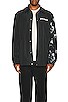 view 5 of 6 Sleeve Print Coach Jacket in Black & White