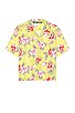view 1 of 4 Hibiscus Bowling Shirt in Yellow & White