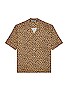 view 2 of 4 Leopard Print Bowling Shirt in Nuts
