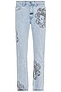 view 2 of 5 Special Printed Denim Pant in Washed