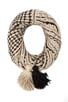 Chunky Tassel Infinity Scarf, view 2, click to view large image.