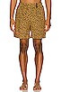 view 3 of 3 Leopard Swim Shorts in Brown