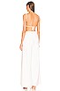 view 3 of 3 Halter Neck Cutout Jumpsuit in White