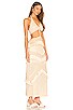 Fringe and Lace Sleeveless Cutout Maxi, view 2 of 3, click to view large image.