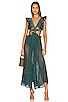 view 1 of 3 x Alessandra Ambrosio Belted Beach Dress in Palace Green