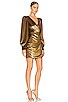 view 2 of 4 Metallic Mini Dress in Gold