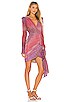 view 2 of 4 Ombre Lurex Mini Dress in Pink Multi